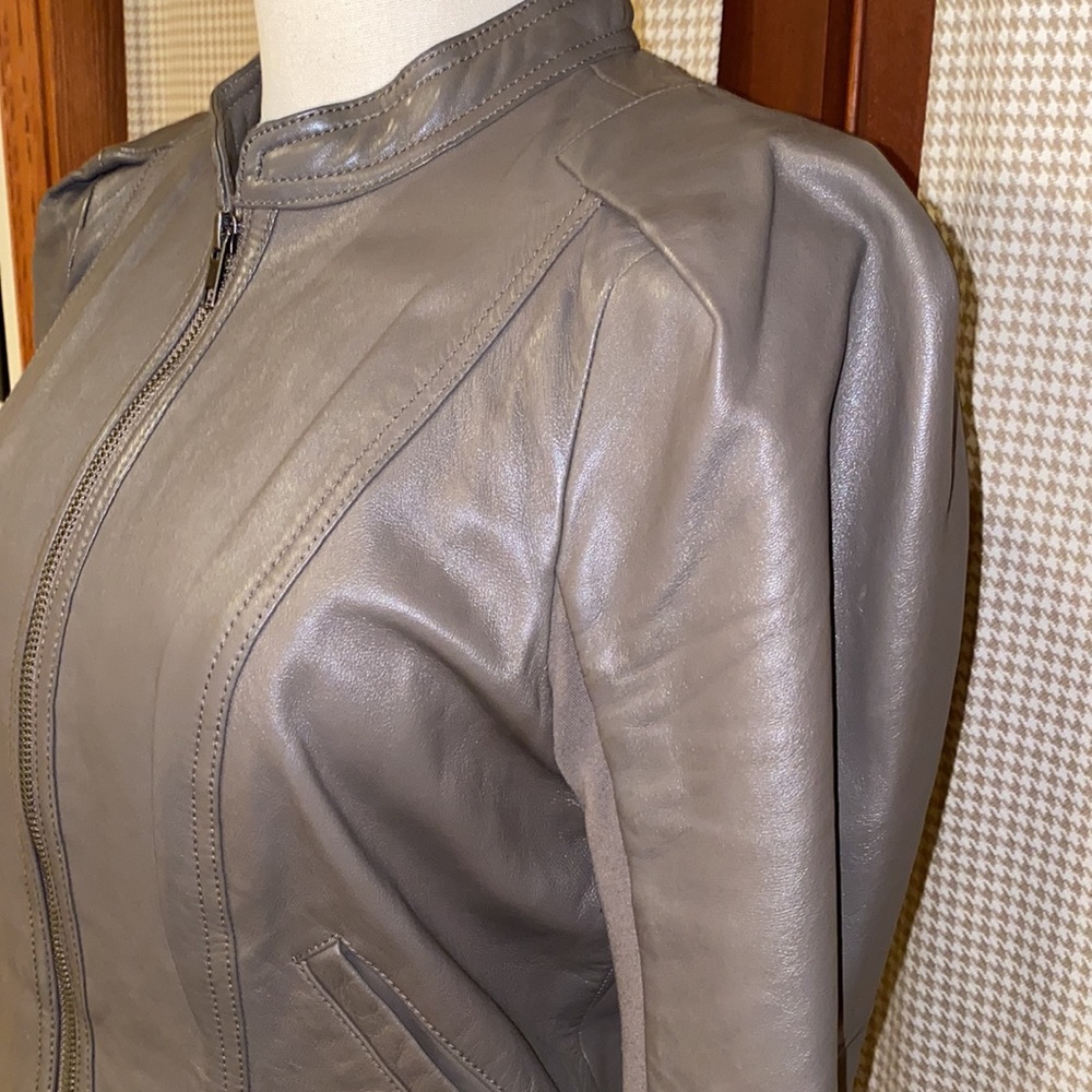 hinge leather jacket - Picture 3 of 7